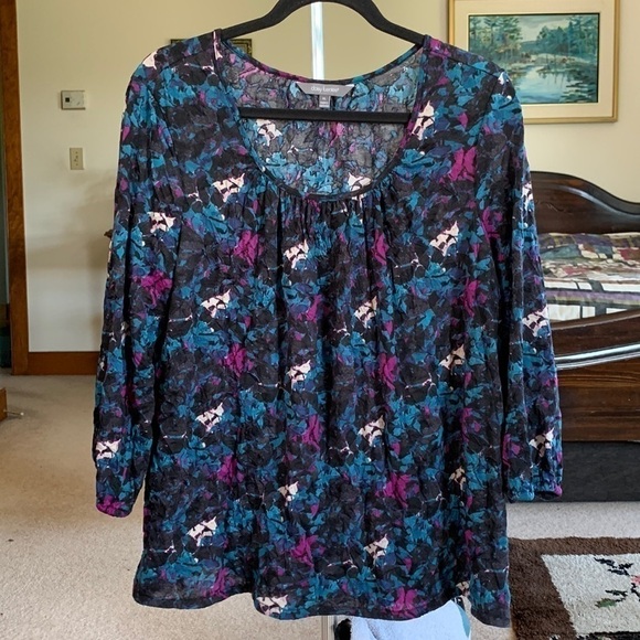 Daisy Fuentes Knit Blouse EUC No Flaws Size XL - Picture 1 of 4